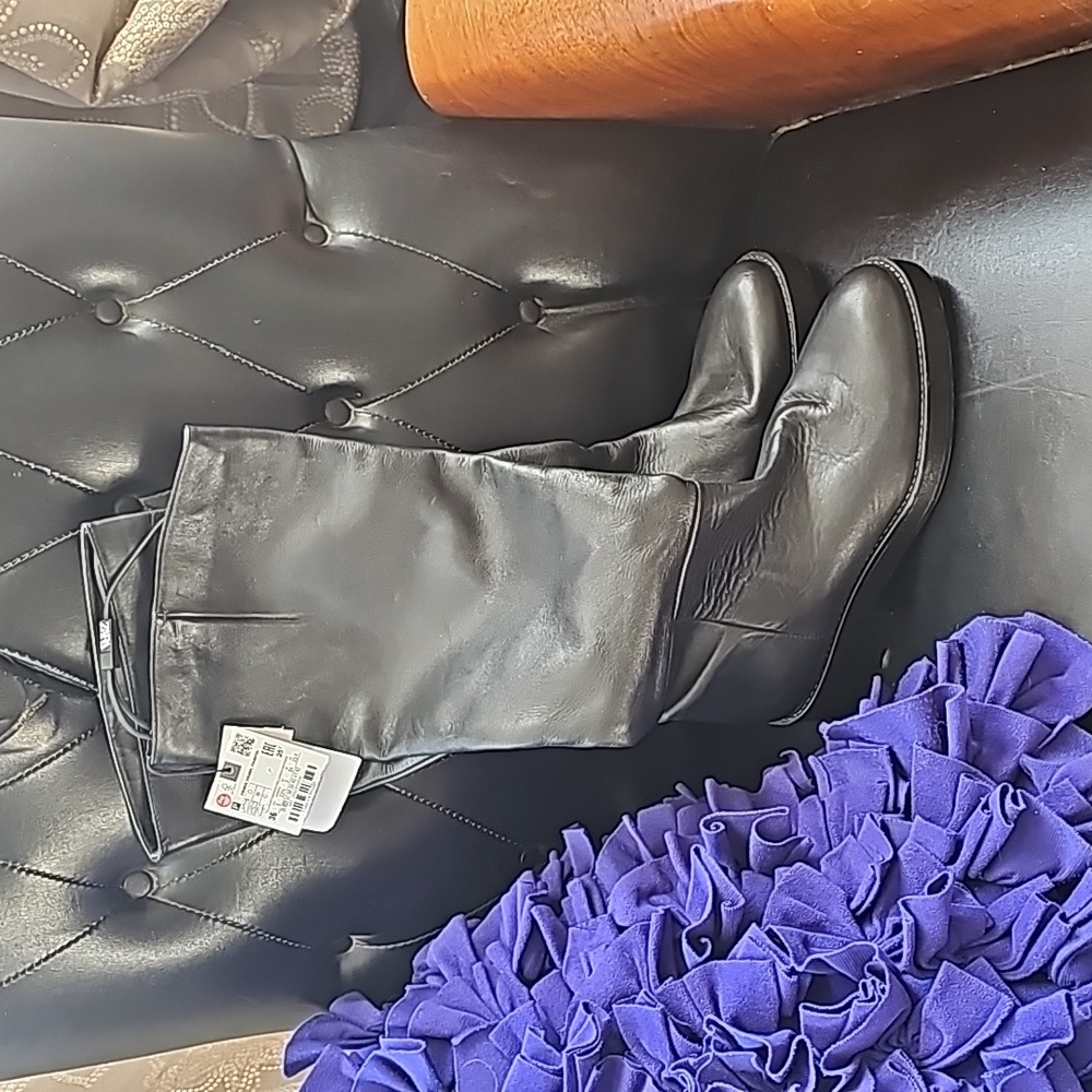Zara Black Riding Boots sz 36